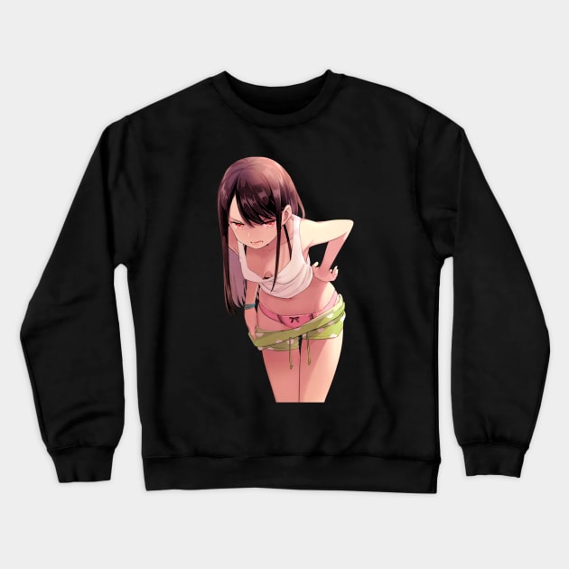 Anime Girl Crewneck Sweatshirt by Venandeu